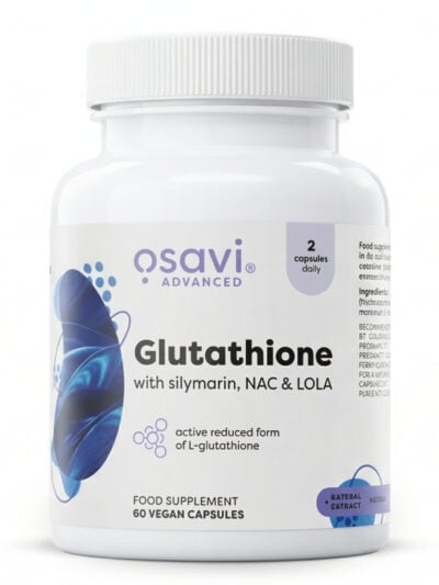 Osavi maisto papildas su gliutationu, silimarinu, NAC ir LOLA kepenų funkcijai ir organizmo valymui