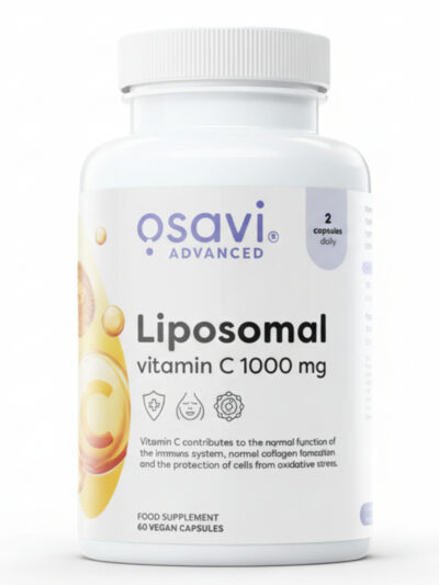 Osavi Liposomal Vitamin C 1000 mg maisto papildas kapsulėmis imunitetui ir kolageno sintezei 60 vnt