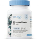 Zinc Picolinate 50 mg – Cinko pikolinatas, itin stipri koncentracija | Osavi (60 kapsulių)