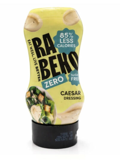 Rabeko Zero Caesar Dressing 350 ml buteliukas, dietinis Cezario padažas salotoms be cukraus