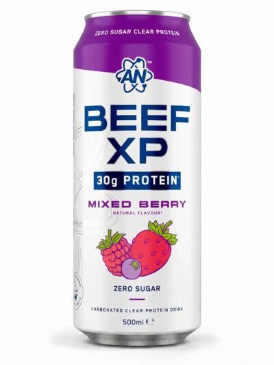 Applied Nutrition Beef-XP gazuotas baltyminis gėrimas, 500 ml skardinė su 30 g jautienos kolageno baltymų