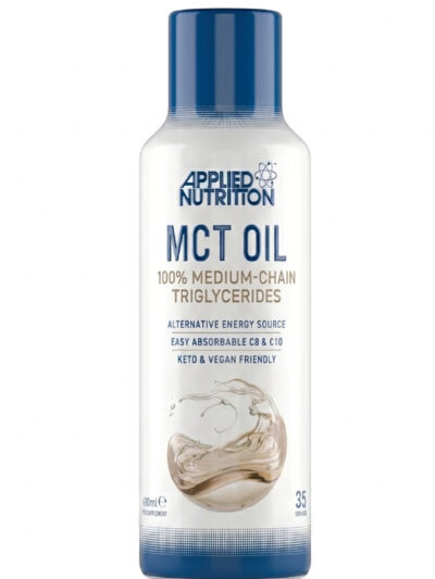 Applied Nutrition MCT Oil maistinė vertė, C8 ir C10 riebalų rūgštys, grynas MCT aliejus iš kokosų