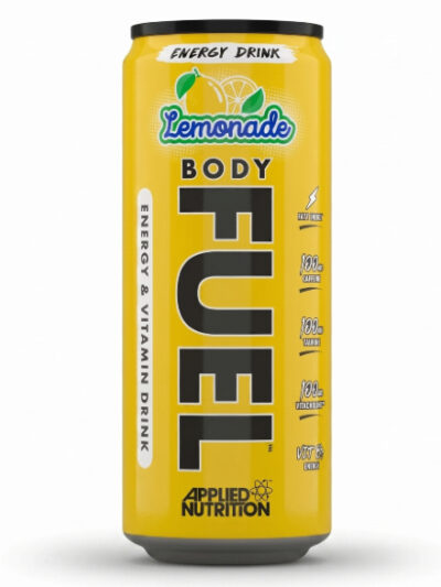 Applied Nutrition BodyFuel energetinio gėrimo maistinė vertė, kofeinas, elektrolitai ir vitaminai