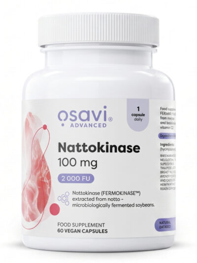 OSAVI Nattokinase maisto papildas kasdienės mitybos praturtinimui ir organizmo balansui