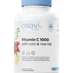 Vitamin C 1000 with rutin & rose hip – Vitaminas C su rutinu ir erškėtuogėmis 1000mg | OSAVI | 120 kaps.