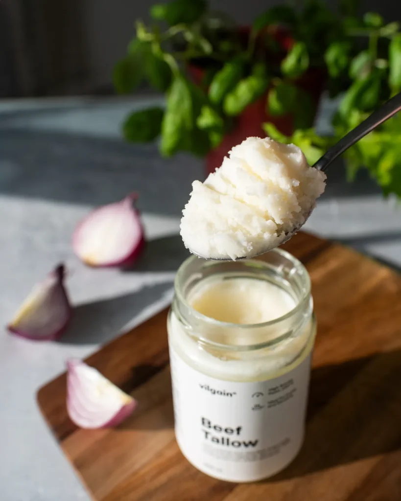 Beef Tallow – jautienos taukai kepimui ir maisto gaminimui | Vilgain | 300 ml - produkto nuotrauka 1, FUNKCINIS MAISTAS ir Sveiki riebalai ir aliejai.