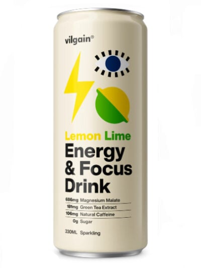 Vilgain Energy & Focus Drink Lemon and lime maisto papildas sportininkams ir aktyviam gyvenimo būdui.