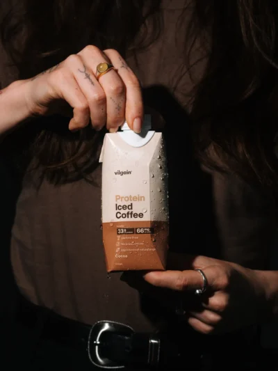Vilgain Protein Iced Coffee gardus užkandis kasdieniam energijos balansui.