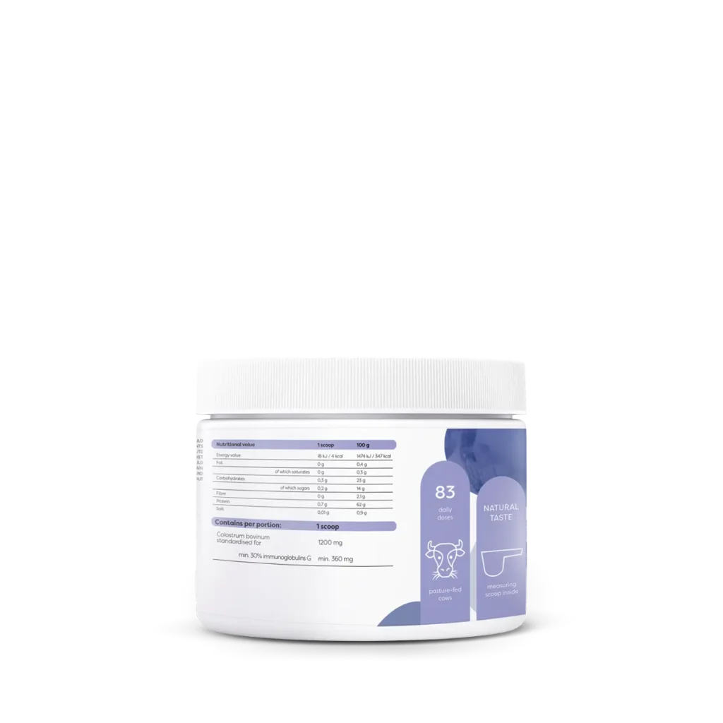 Colostrum – Priešpienio milteliai 1200mg | Osavi | 100 g - produkto nuotrauka 1, Imunitetui Stiprinti ir SVEIKATA.