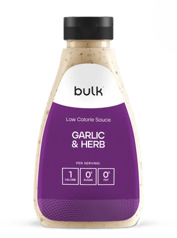 Bulk Low Calorie Sauce Garlic & Herb 425ml gardus užkandis kasdieniam energijos balansui.