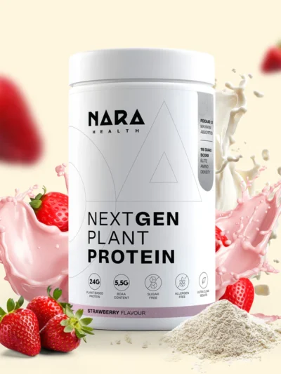 NARA Health NextGen Augalinių Baltymų Hidroizoliatas maisto papildas sportininkams ir aktyviam gyvenimo būdui.
