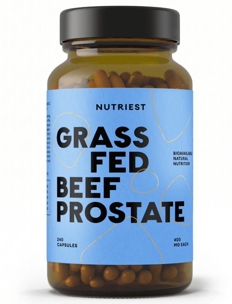 Grass Fed Desiccated Beef Prostate – Džiovinta jaučių prostata ir kepenys | Nutriest | 180 kaps. - Moksliškai pagrįstas veiksmingumas Grass Fed Desiccated Beef Prostate – Džiovinta jaučių prostata ir kepenys | Nutriest | 180 kaps. | Klinikinio lygio ilgaamžiškumo protokolas, Organų Papildai ir SVEIKATA papildas.