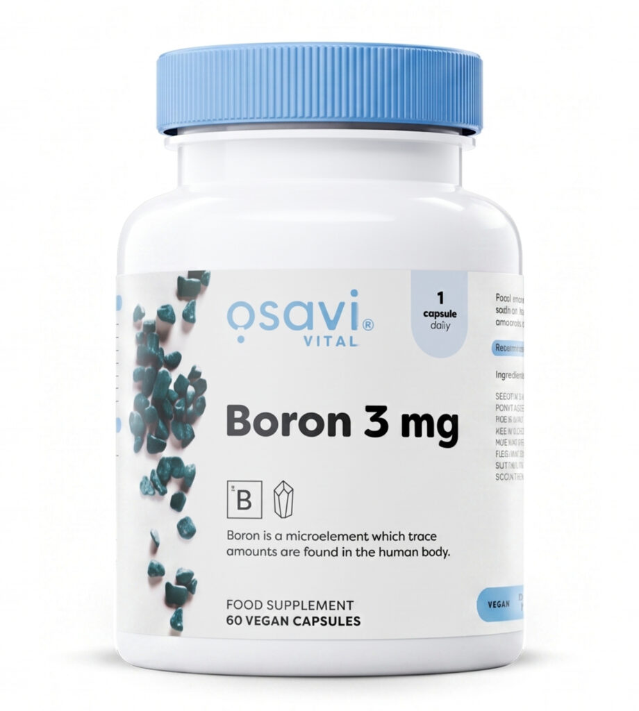 Boron – Boras 3mg | OSAVI | 60 kaps. | Klinikinio lygio ilgaamžiškumo protokolas, SVEIKATA ir Visos Prekės papildas.