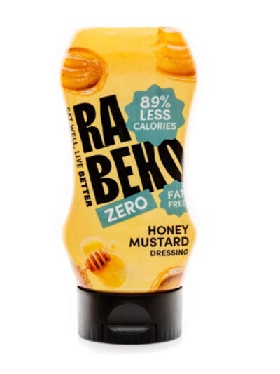 Rabeko Honey Mustard Dressing gardus užkandis kasdieniam energijos balansui.