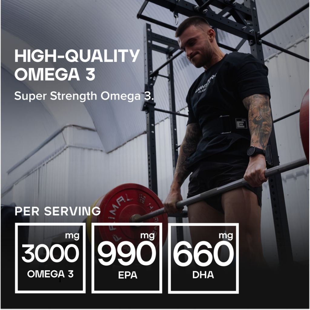 Super Strength Omega 3 – Koncentruoti žuvų taukai 3000mg | BULK | 90 kaps. - Moksliškai pagrįstas veiksmingumas Super Strength Omega 3 – Koncentruoti žuvų taukai 3000mg | BULK | 90 kaps. - produkto nuotrauka 2, Omega 3 ir Riebalų Rūgštys ir SVEIKATA.