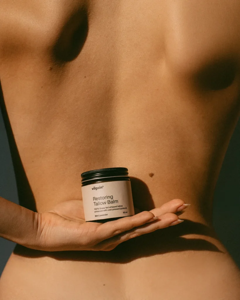 Organic Restoring Tallow Balm – Maitinamasis taukų balzamas | Vilgain | 60 ml - Moksliškai pagrįstas veiksmingumas Organic Restoring Tallow Balm – Maitinamasis taukų balzamas | Vilgain | 60 ml - produkto nuotrauka 3, Sveika Higiena ir SVEIKATA.