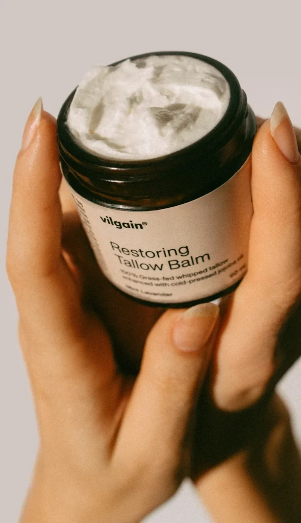 Organic Restoring Tallow Balm – Maitinamasis taukų balzamas | Vilgain | 60 ml - Moksliškai pagrįstas veiksmingumas Organic Restoring Tallow Balm – Maitinamasis taukų balzamas | Vilgain | 60 ml - produkto nuotrauka 2, Sveika Higiena ir SVEIKATA.