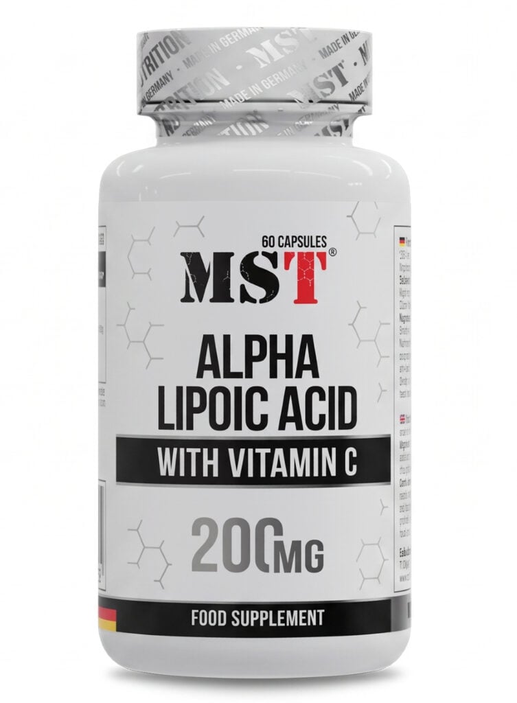 MST Alpha Lipoic Acid maisto papildas kasdienės mitybos praturtinimui ir organizmo balansui