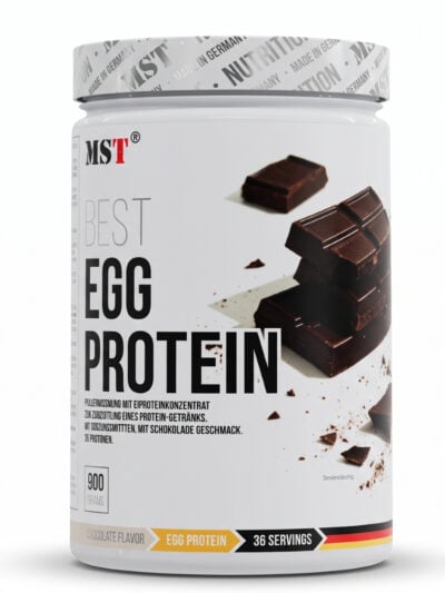 MST Best Egg Protein 900 g Chocolate maisto papildas sportininkams ir aktyviam gyvenimo būdui.