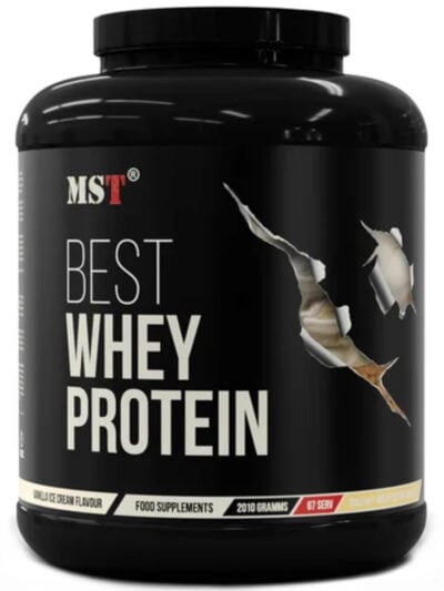 MST Best Whey Protein + Enzymes 2010g maisto papildas sportininkams ir aktyviam gyvenimo būdui
