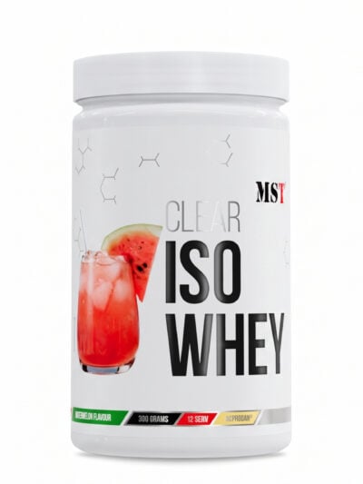 MST Clear ISO Whey maisto papildas sportininkams ir aktyviam gyvenimo būdui.