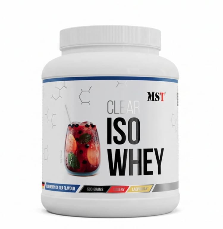 MST Clear Iso Whey maisto papildas sportininkams ir aktyviam gyvenimo būdui.