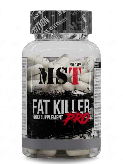 MST Fat Killer Pro 90 Capsules maisto papildas sportininkams ir aktyviam gyvenimo būdui.