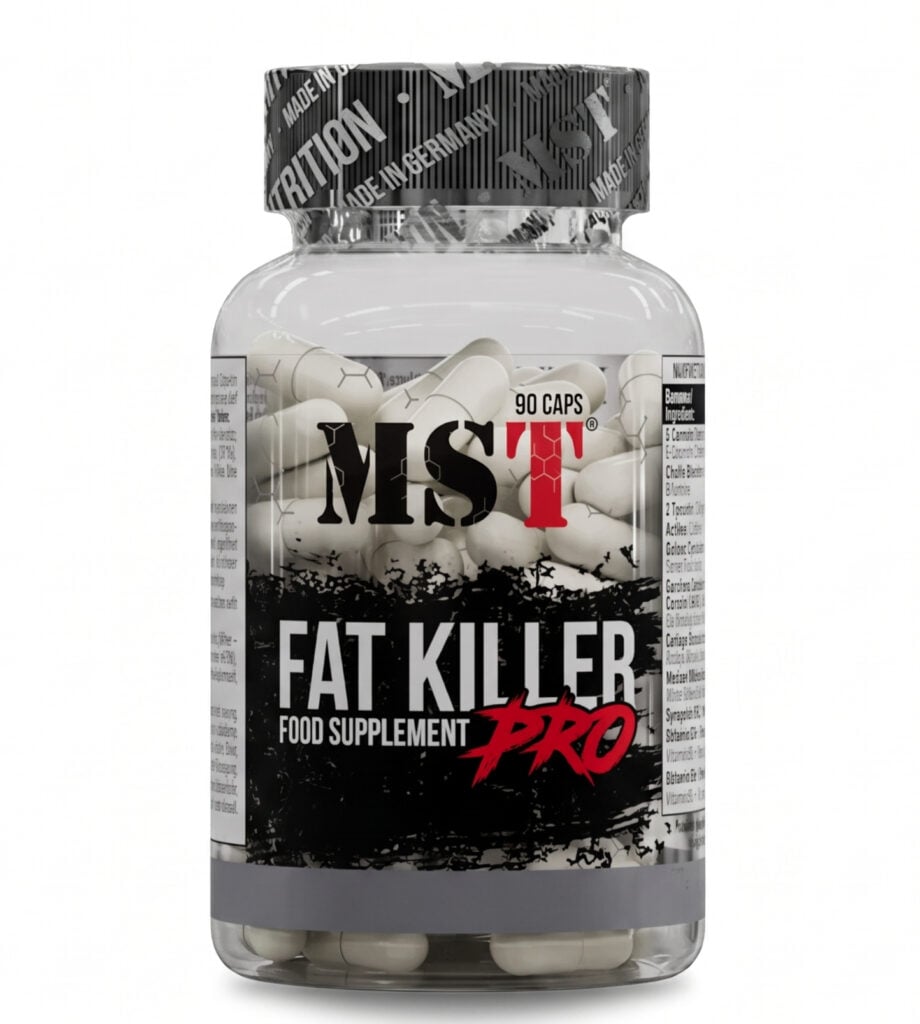 MST Fat Killer Pro 90 Capsules maisto papildas sportininkams ir aktyviam gyvenimo būdui.