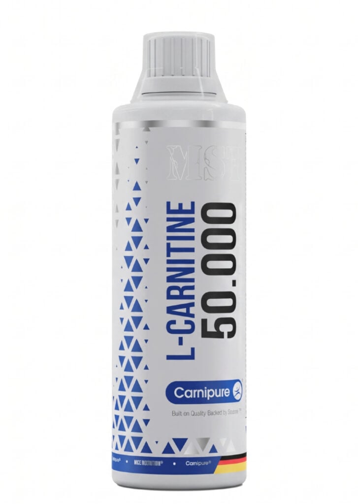 MST L-Carnitine 50,000 Carnipure® 500 ml maisto papildas sportininkams ir aktyviam gyvenimo būdui.