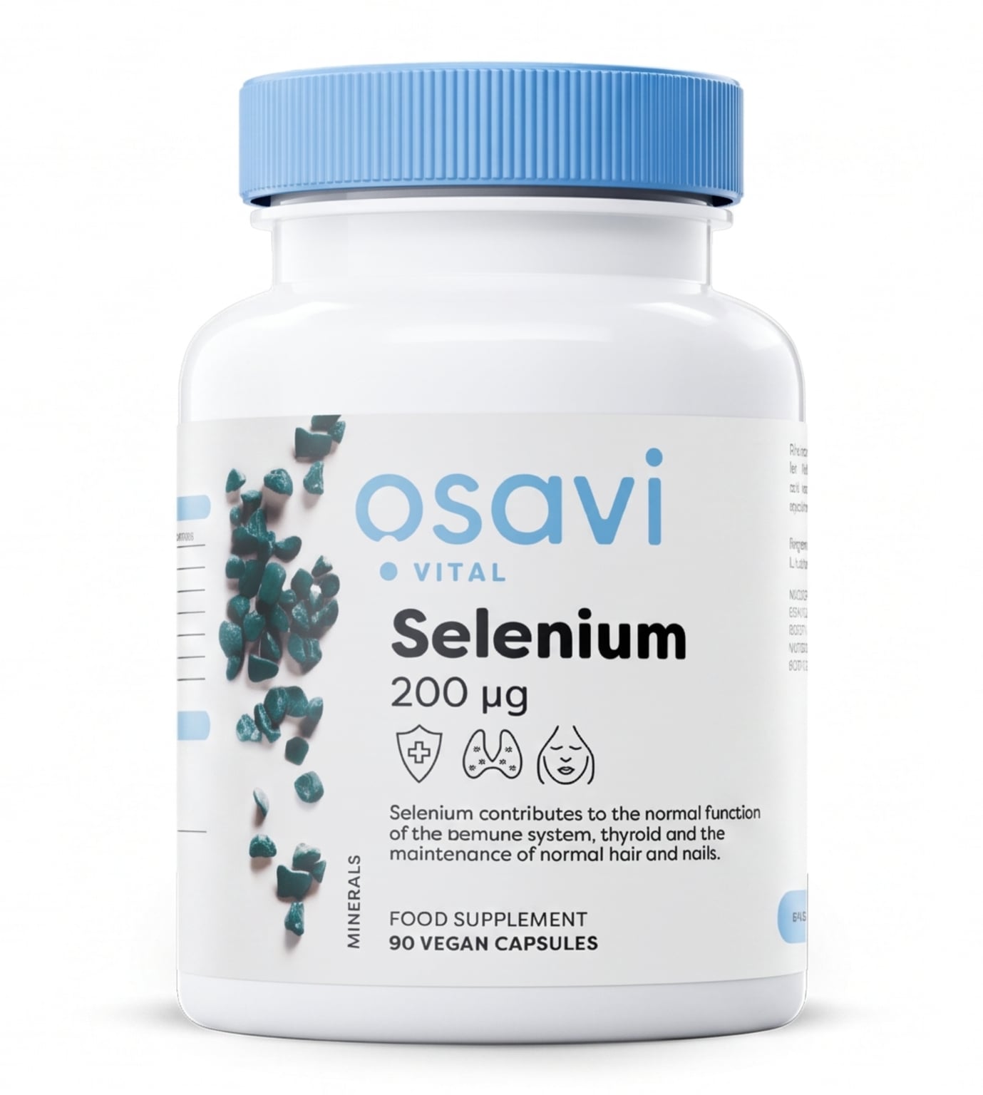 Selenium – Organinis Selenas 200mcg | Osavi | 90 kaps. - Moksliškai pagrįstas veiksmingumas Selenium – Organinis Selenas 200mcg | Osavi | 90 kaps. | Klinikinio lygio ilgaamžiškumo protokolas, SVEIKATA ir Vitaminai ir Mineralai papildas.