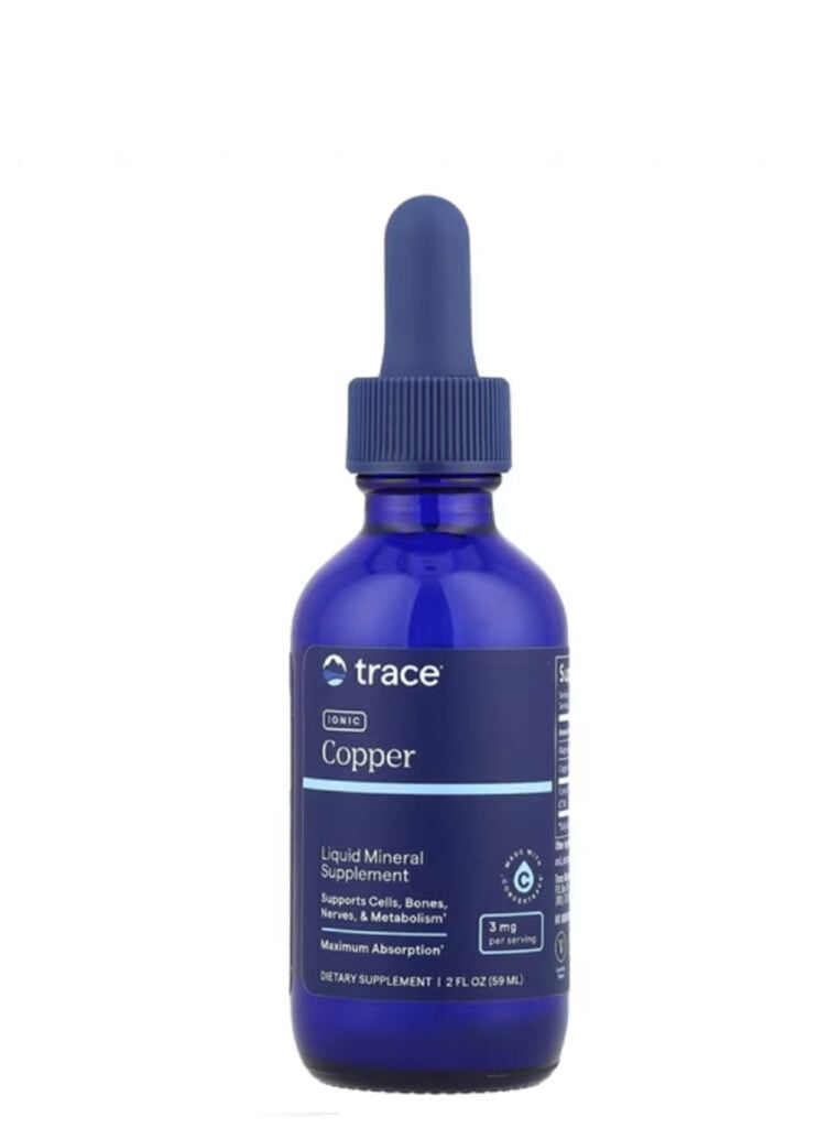 Trace Minerals Ionic Copper maisto papildas kasdienės mitybos praturtinimui ir organizmo balansui.